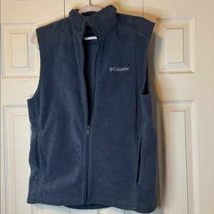 Columbia Dark Blue Sleeveless Fleece Vest